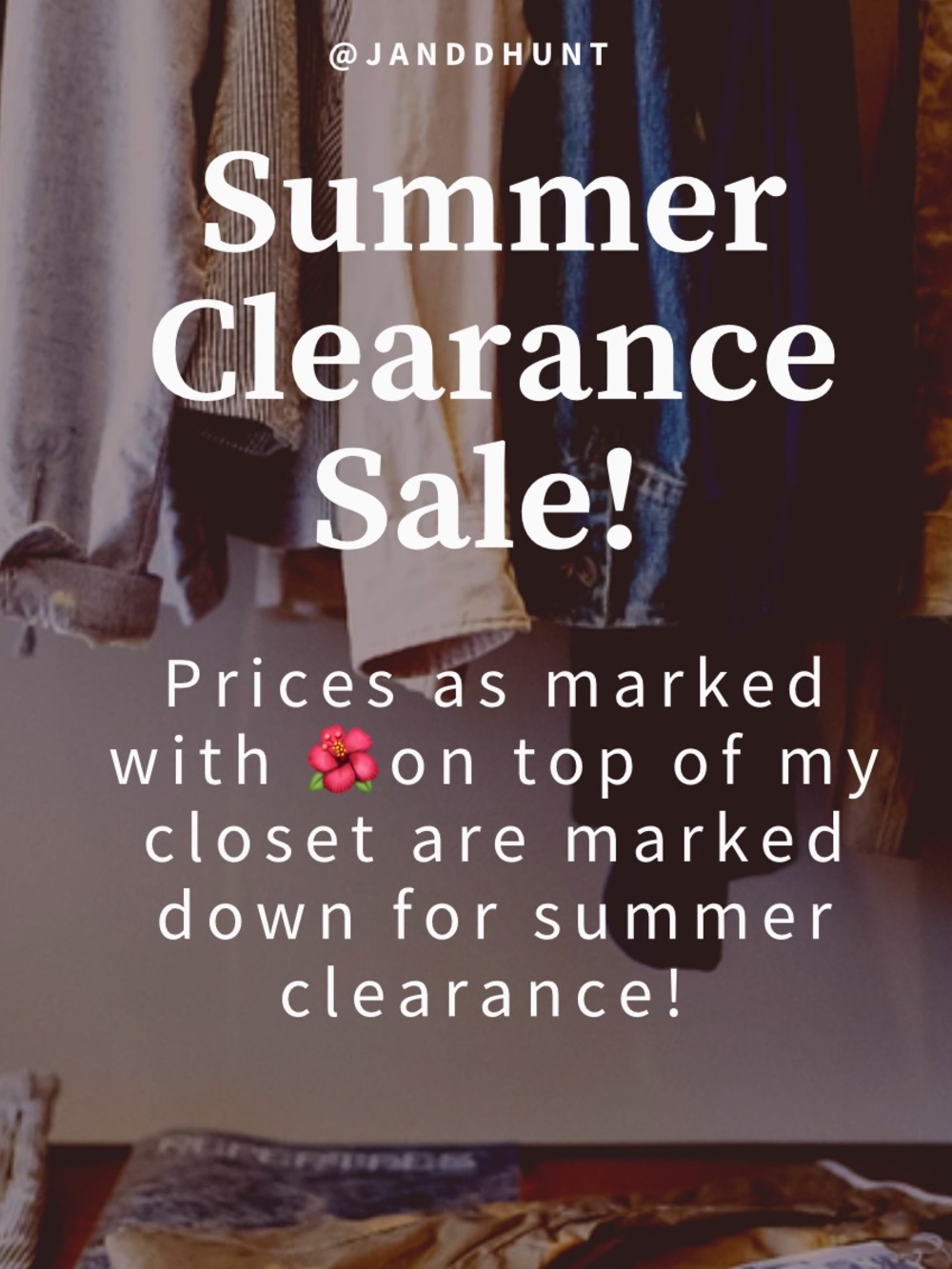 🌺Prices as marked 🌺 are on Summer Clearance!